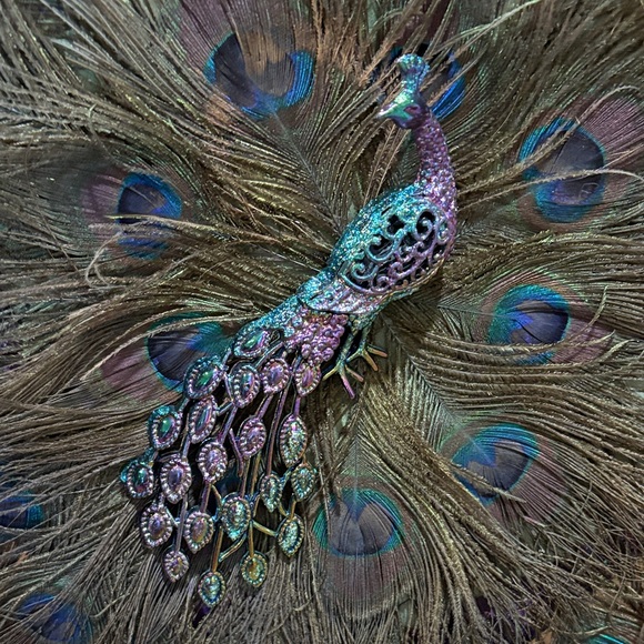 Peacock Feather Wall Decor - Picture 2 of 3